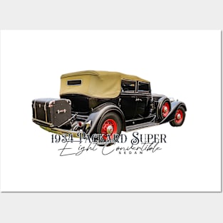 1934 Packard Super Eight Convertible Sedan Posters and Art